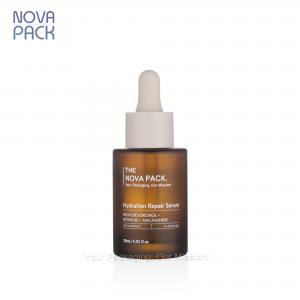 30ML Frosted Amber Glass Dropper Bottle