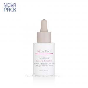 30ML Matte White Glass Dropper Bottle