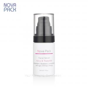 30ML Matte White Glass Pump Bottle