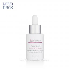 30ML Matte White Glass Dropper Bottle