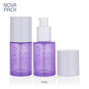 30ML Purple Glass Bottle With White Pump