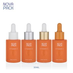 30ML Matte Orange Glass Dropper Bottle