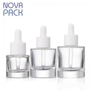 15ml 40ml 50ml glass bottle white dropper,thick based