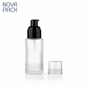 40ml frosted glass pump bottle