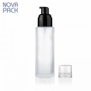 60ml frosted glass pump bottle