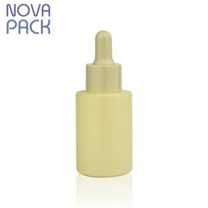 30ml matte yellow glass dropper bottle,colored dropper