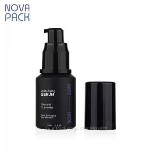 30ML Matte Black Glass Pump Bottle